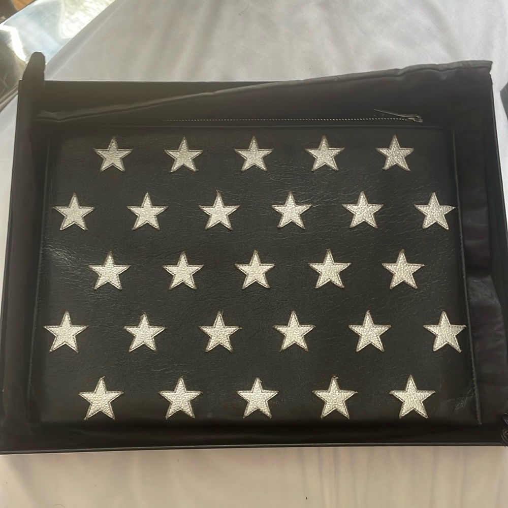 Saint Laurent leather medium pouch/clutch